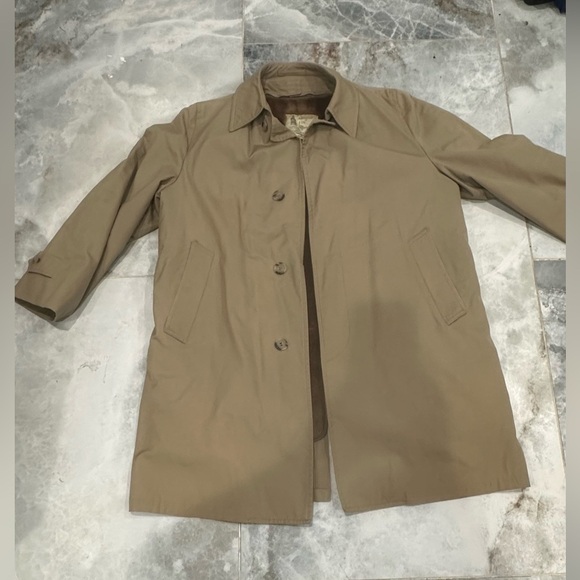 London Fog Brown Fleece Lining - Picture 1 of 14